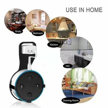 Outlet Wall Mount Hanger Stand and Space-Saving Holder Case Mounting Bracket Speaker Stand Smart Companion for ECHO DOT 2
Outlet Wall Mount Hanger Stand and Space-Saving Holder Case Mounting Bracket Speaker Stand Smart Companion for ECHO DOT 2