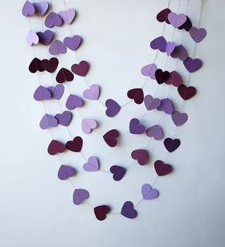 Paper heart garland - Orchid purple violet lavender heart garland, Wedding garland, , Bridal shower decor, Purple wedding
Paper heart garland - Orchid purple violet lavender heart garland, Wedding garland, , Bridal shower decor, Purple wedding