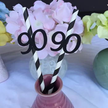 Happy 90th Birthday party Decoration paper Straws 25 ct black striped straw with gold pink blue silver ninety 90
Happy 90th Birthday party Decoration paper Straws 25 ct black striped straw with gold pink blue silver ninety 90