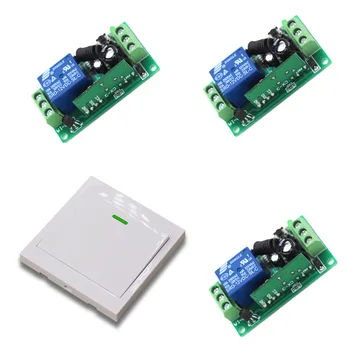 9V/12V/24V RF Wireless Remote Control Switch System Light Switch 10A 1Ch Relay Module Wall Transmitter315/433Mhz
9V/12V/24V RF Wireless Remote Control Switch System Light Switch 10A 1Ch Relay Module Wall Transmitter315/433Mhz