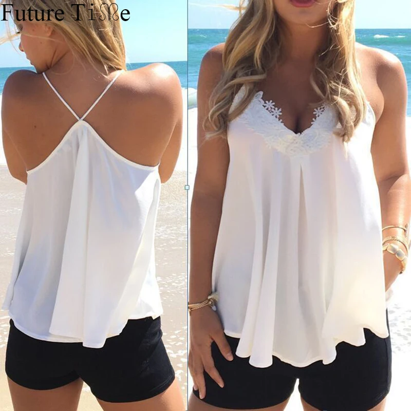 Future Time V-Neck Sexy Crops Women 2019 Summer Beach Patchwork Lace Sweet Loose Tops Off Shoulder Tank Girls Plus Size 5XL F292
Future Time V-Neck Sexy Crops Women 2019 Summer Beach Patchwork Lace Sweet Loose Tops Off Shoulder Tank Girls Plus Size 5XL F292