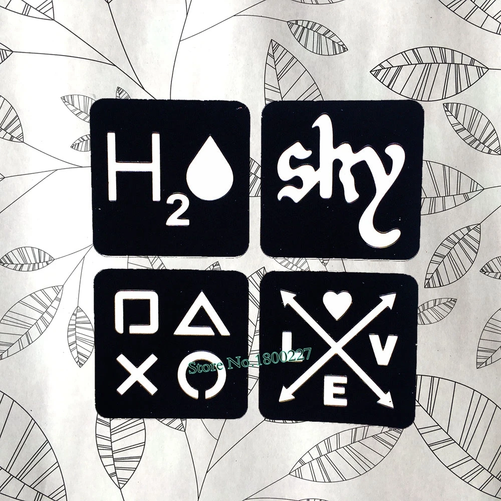 1PC 4 Style Chemical Symbol Henna Tattoo Stencils Women Makeup Tools Summer Style Tattoo Template Paste Body Art DIY Drawings
1PC 4 Style Chemical Symbol Henna Tattoo Stencils Women Makeup Tools Summer Style Tattoo Template Paste Body Art DIY Drawings