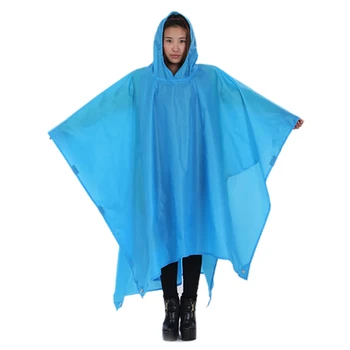 

3-in-1 Outdoor Multi Functional Hooded Raincoat Floor Mat Rain Cover Damp-proof Rainwear Multi-tool Camping Picnic Accessories