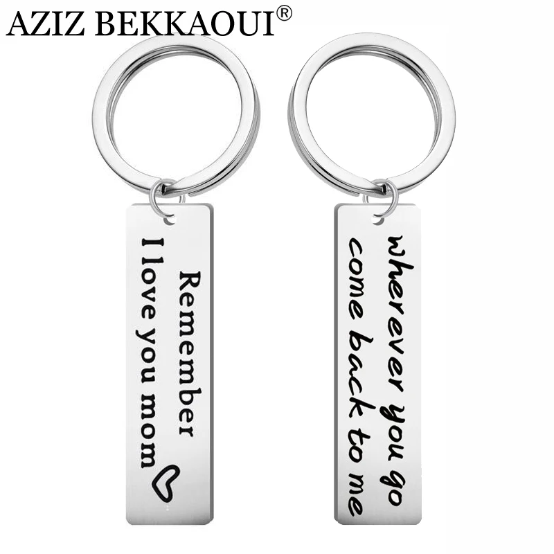 AZIZ BEKKAOUI Family Keychains Accessories Stainless Steel Keychain Mother Father's Day Valentine' s Gift I Love Mom Keyrings
AZIZ BEKKAOUI Family Keychains Accessories Stainless Steel Keychain Mother Father's Day Valentine' s Gift I Love Mom Keyrings