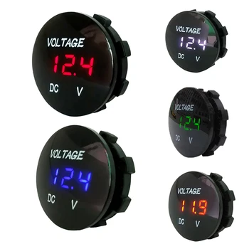 Round Waterproof Auto Boat Car Motorcycle Mini Digital Voltmeter DC 12V-24V LED Panel Volt Voltage Meter Tester Monitor Display
Round Waterproof Auto Boat Car Motorcycle Mini Digital Voltmeter DC 12V-24V LED Panel Volt Voltage Meter Tester Monitor Display
