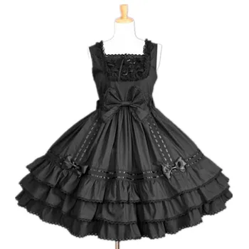 

Halloween Baby Girls Vintage Clothes Birthday Party Children Lolita Style Ball Gown Slash Neck Lace Bowknot Royal Dress 2-15Yrs