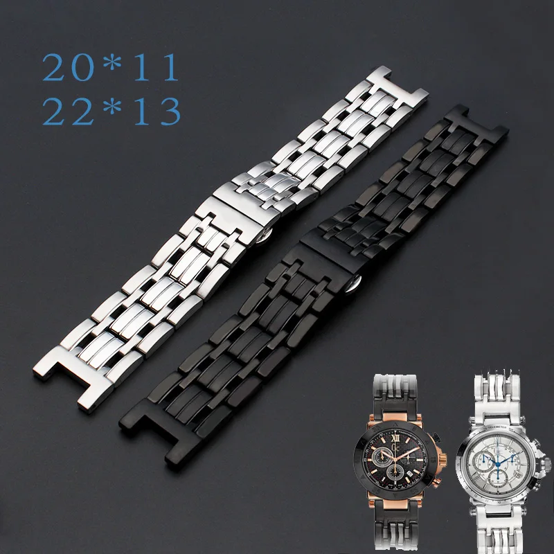 Watchband Concave Mouth Stainless Steel Strap For Men&Women Metal Bracelet 20*11MM 22*13MM Black Silver High Quality Free Tools
Watchband Concave Mouth Stainless Steel Strap For Men&Women Metal Bracelet 20*11MM 22*13MM Black Silver High Quality Free Tools