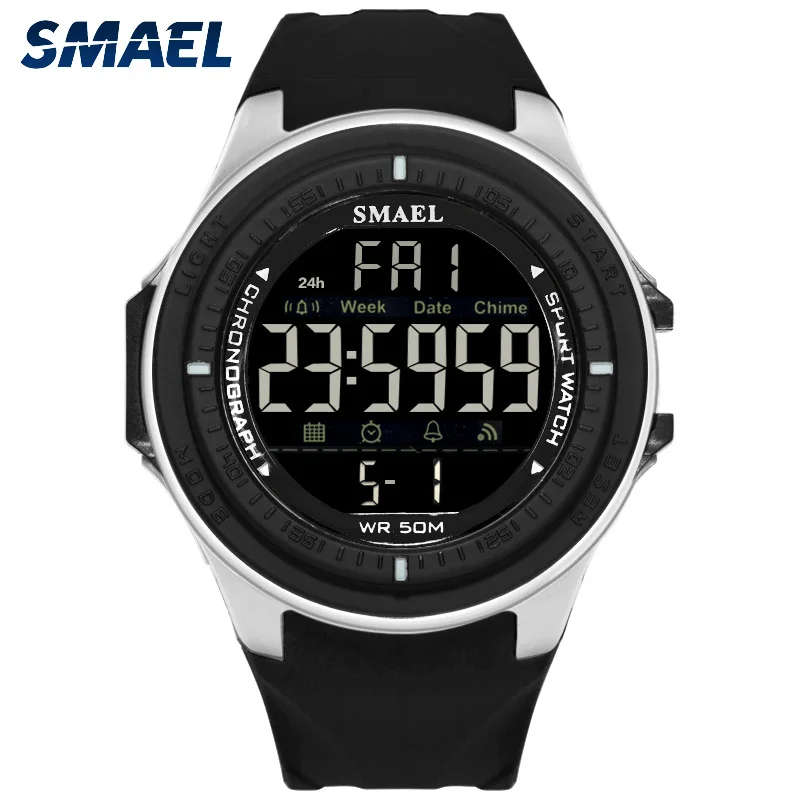 SMAEL 1380 Fashion Casual Men/Male Digital Wristwatches 50M Waterproof Shock Resistant Alarm PU Strap 12/24 Hour Clock Watches
SMAEL 1380 Fashion Casual Men/Male Digital Wristwatches 50M Waterproof Shock Resistant Alarm PU Strap 12/24 Hour Clock Watches