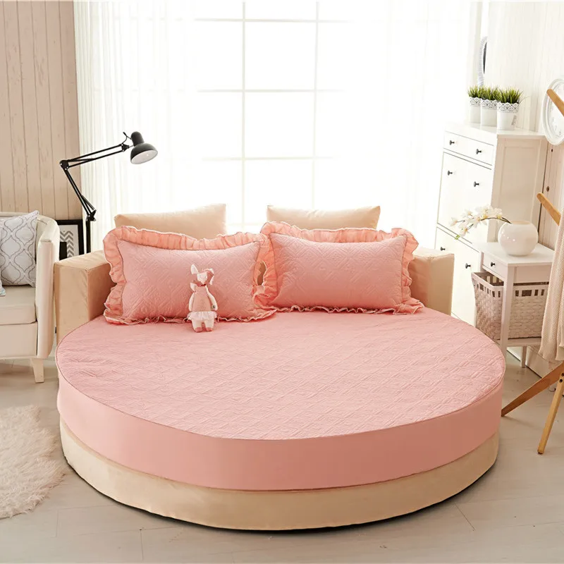 Princess round sheet 100% cotton quilted fitted sheet 3pcs/set circle elastic bed cover king, super king size thick cotton pad
Princess round sheet 100% cotton quilted fitted sheet 3pcs/set circle elastic bed cover king, super king size thick cotton pad
