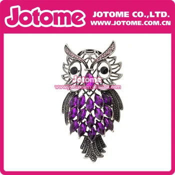 100pcs/Antique bronzed Tone purple Rhinestones Mean Eyebrows Owl Bird Brooch
100pcs/Antique bronzed Tone purple Rhinestones Mean Eyebrows Owl Bird Brooch