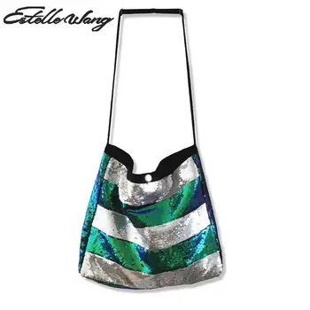 Estelle Wang Casual Striped Sequins Shoulder Bags Fashion Single Women Patchwork Handbags High Quality Hands Bags
Estelle Wang Casual Striped Sequins Shoulder Bags Fashion Single Women Patchwork Handbags High Quality Hands Bags