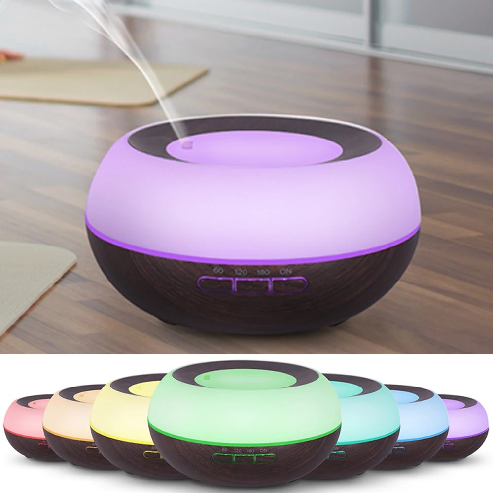 

Aromatherapy Essential Oil Diffuser 300ml Aroma 7 Color LED Light Waterless Auto Shut-off Cool Mist Humidifier