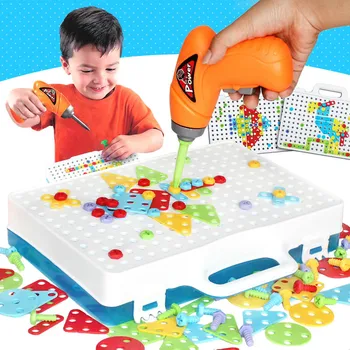 Children's Electric Drill Nut Disassembly and Assembly of A Combination of Three-dimensional Jigsaw Manual Screw Puzzle Toys.
Children's Electric Drill Nut Disassembly and Assembly of A Combination of Three-dimensional Jigsaw Manual Screw Puzzle Toys.