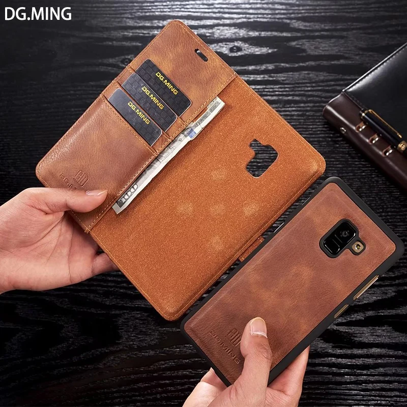 DG.MING Leather Separable Back Case with Magnetic Button Flip Wallet Cover for Samsung Galaxy A8 2018 A8 Plus 2018
DG.MING Leather Separable Back Case with Magnetic Button Flip Wallet Cover for Samsung Galaxy A8 2018 A8 Plus 2018