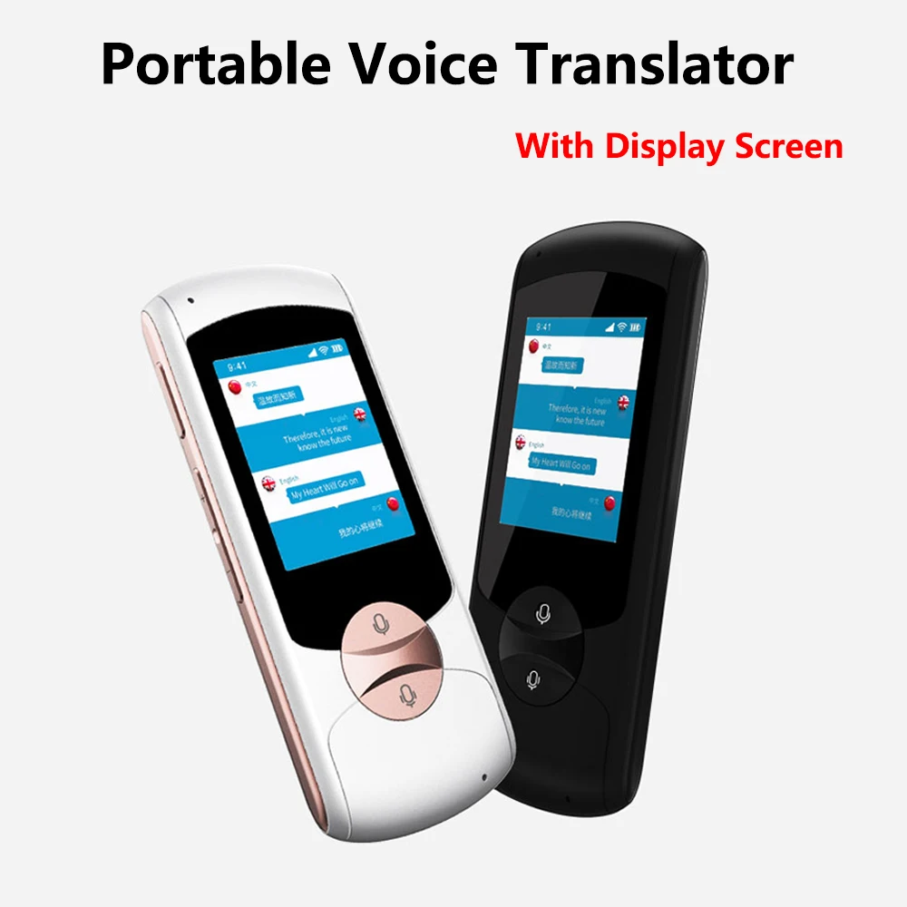 Portable Smart Voice Speech Translator Two-Way Real Time 41 Multi-Language Translation For Learning Travelling Business Meeting
Portable Smart Voice Speech Translator Two-Way Real Time 41 Multi-Language Translation For Learning Travelling Business Meeting