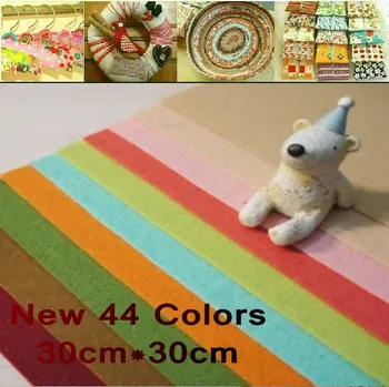 FREE SHIPPING 1MM Thick Polyester Felt Fabric, Square Fabric Packs,DIY Non-Woven Felt, 30CMX30CM,44 Colors/lot
FREE SHIPPING 1MM Thick Polyester Felt Fabric, Square Fabric Packs,DIY Non-Woven Felt, 30CMX30CM,44 Colors/lot