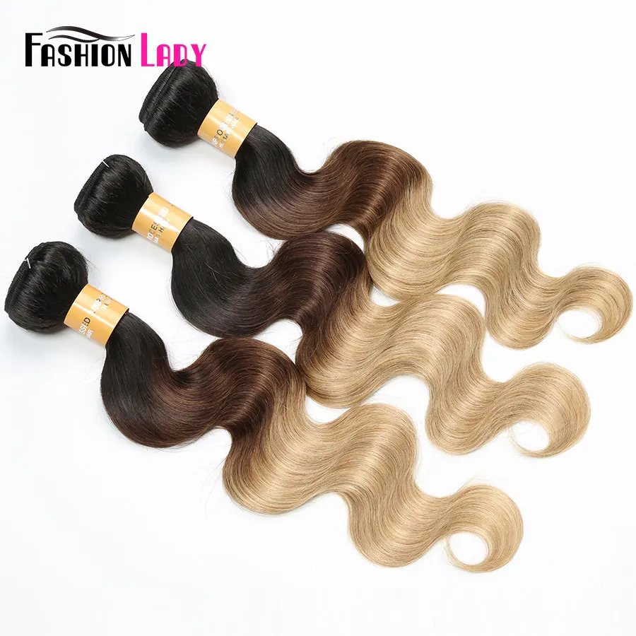 Fashion Lady Pre-Colored Indian Human Hair Weave Body Wave Ombre Hair Bundles 1b/4/27 3 Tone 3/4 bundles Per Pack Non-Remy
Fashion Lady Pre-Colored Indian Human Hair Weave Body Wave Ombre Hair Bundles 1b/4/27 3 Tone 3/4 bundles Per Pack Non-Remy