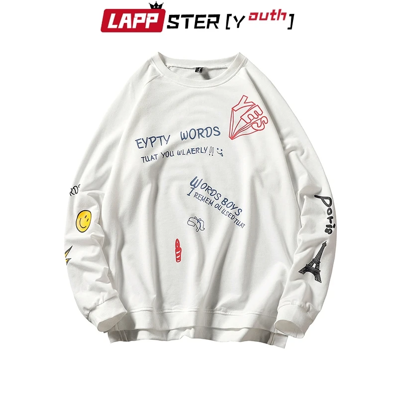 LAPPSTER Men Funny Japanese Sweatshirts Streetwear 2019 Hip Hop O-Neck Hoodies Fashions Autumn Print White Hoodie Plus Size INS
LAPPSTER Men Funny Japanese Sweatshirts Streetwear 2019 Hip Hop O-Neck Hoodies Fashions Autumn Print White Hoodie Plus Size INS
