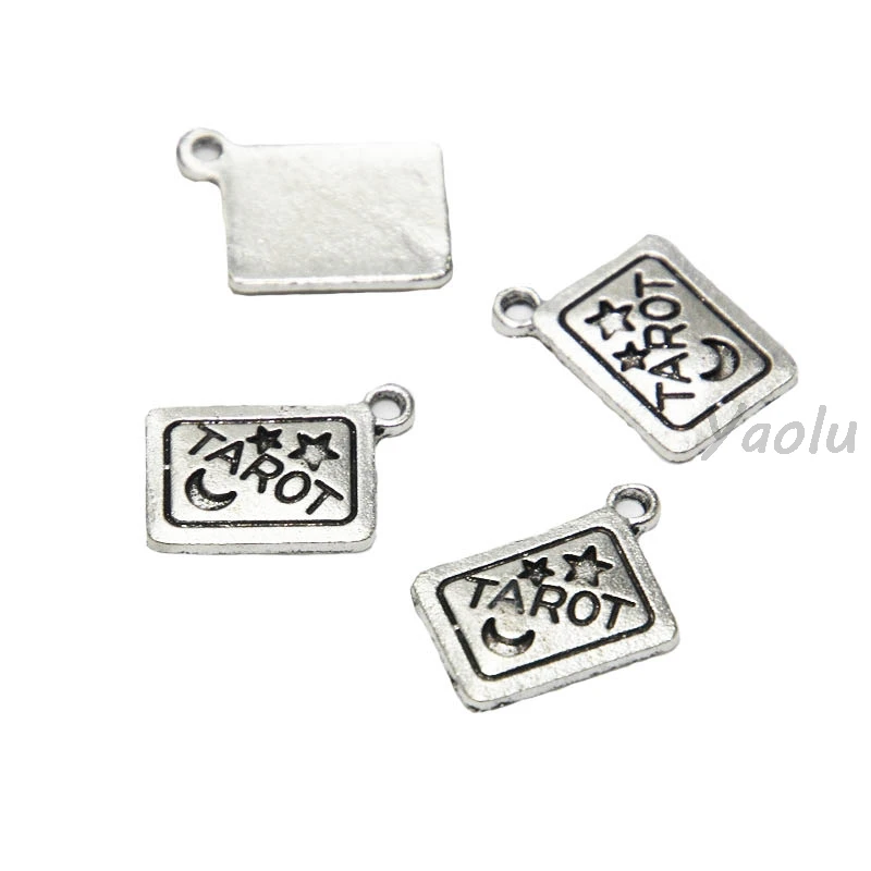15pcs/lot Tarot Charms Antique Tibetan Silver Tone Details Moon Star Boho charm pendants 18x13mm
