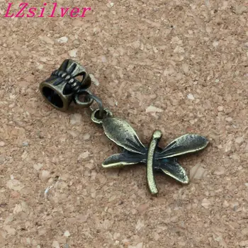 100pcs/lot Dangle Antique Bronze Dragonfly alloy Charms Big Hole Beads Fit European Charm Bracelet Jewelry 20mm x 32mm A-316a
100pcs/lot Dangle Antique Bronze Dragonfly alloy Charms Big Hole Beads Fit European Charm Bracelet Jewelry 20mm x 32mm A-316a