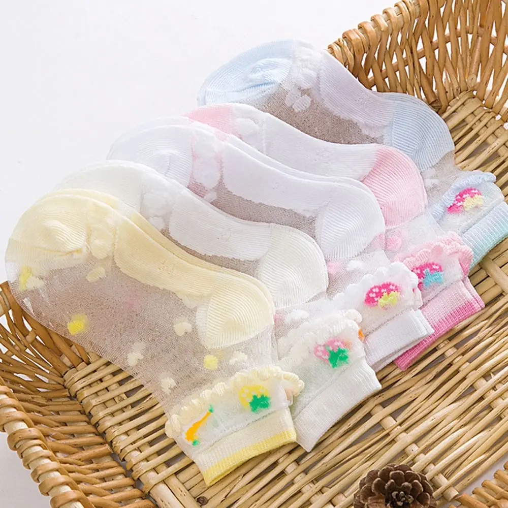 2018 New Arrivals Spring Summer Children Kids Lace Crystal Socks Ultra-thin Breathable Girls Fruit Print Baby Socks
2018 New Arrivals Spring Summer Children Kids Lace Crystal Socks Ultra-thin Breathable Girls Fruit Print Baby Socks