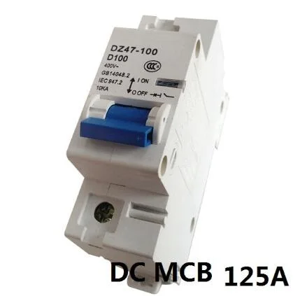 DC Circuit Breaker DC MCB 1P 125A MCB Solar energy Photovoltaic PV DC Circuit Breaker
DC Circuit Breaker DC MCB 1P 125A MCB Solar energy Photovoltaic PV DC Circuit Breaker