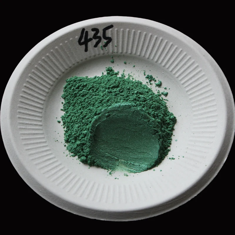 No.435 Pearlescent Pigment Applied in printing ink paint cosmetics plastic leather handicrafts ornaments toys coating
No.435 Pearlescent Pigment Applied in printing ink paint cosmetics plastic leather handicrafts ornaments toys coating