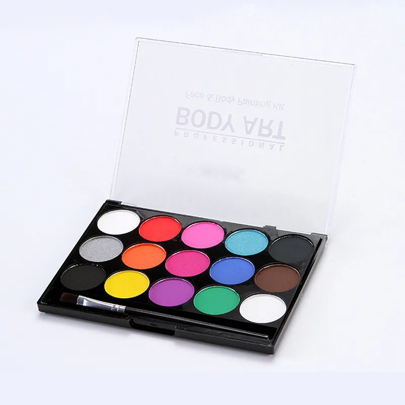 15Colors Face Painting Kit Body Makeup Non Toxic Water Paint Oil With Brush For Christmas Halloween Fancy Carnival Vibrant Party
15Colors Face Painting Kit Body Makeup Non Toxic Water Paint Oil With Brush For Christmas Halloween Fancy Carnival Vibrant Party