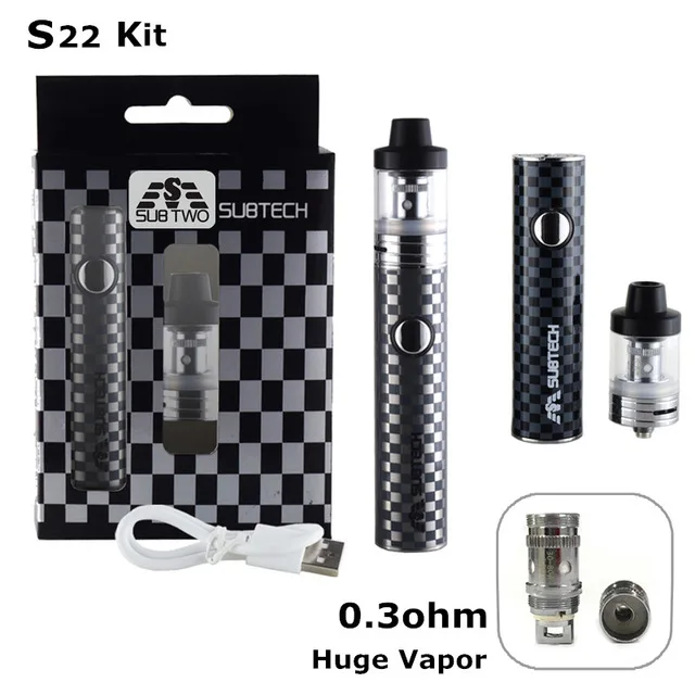 2PC S22 60W e-cigarettes vaporizer mod 1800mah battery vaporizer pen electronic cigarette kit with 2.5ml atomizer 0.3 / 0.5 ohm
2PC S22 60W e-cigarettes vaporizer mod 1800mah battery vaporizer pen electronic cigarette kit with 2.5ml atomizer 0.3 / 0.5 ohm