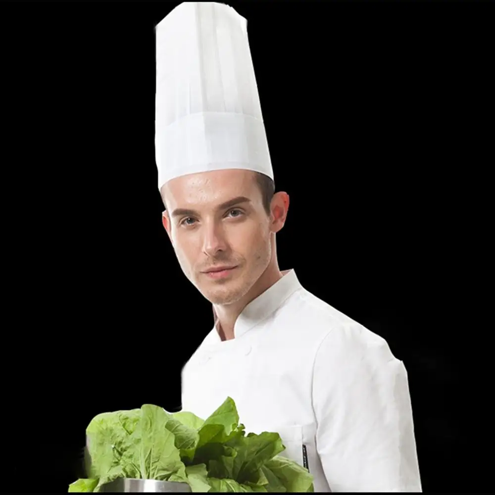 10 pcs Disposable High Non Woven Adjustable Tall Convenient Breathable Chef Hats Kitchen Baker Catering Cooking Caps
10 pcs Disposable High Non Woven Adjustable Tall Convenient Breathable Chef Hats Kitchen Baker Catering Cooking Caps