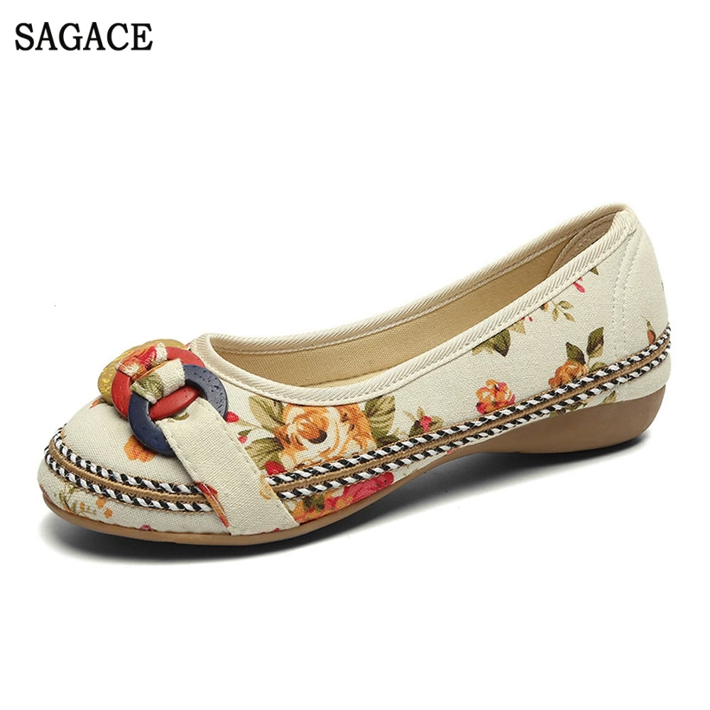SAGACE Retro Print Ladies Breathable Flat Shoes Casual Women's Soft Bottom Round Head Flat Casual Shoes Dance Laofers Shoes
SAGACE Retro Print Ladies Breathable Flat Shoes Casual Women's Soft Bottom Round Head Flat Casual Shoes Dance Laofers Shoes