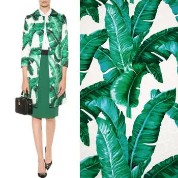 Autumn and winter fabrics green banana leaves relief jacquard clothing fabrics DIY hand dress coat
Autumn and winter fabrics green banana leaves relief jacquard clothing fabrics DIY hand dress coat