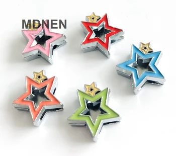 50PCS 8MM Enamel Colorful Double Star Slide Charms Letters Fit 8mm Belts Bracelets strips tags DIY Accessories , CCOR
50PCS 8MM Enamel Colorful Double Star Slide Charms Letters Fit 8mm Belts Bracelets strips tags DIY Accessories , CCOR