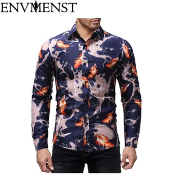 2019 Mens Shirt Tropical Summer Long Sleeve Shirt Men Brand Clothing Casual Loose Single BreastedTurn- Down Collar Shirts
2019 Mens Shirt Tropical Summer Long Sleeve Shirt Men Brand Clothing Casual Loose Single BreastedTurn- Down Collar Shirts