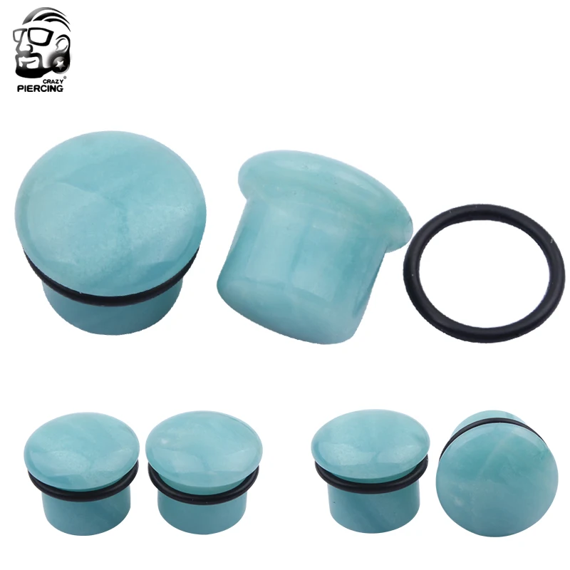 Fashion 2 Pcs Natural Amazonite Stone Ear Plug and Tunnels Single Flared Earring Piercings Ear Gauges Kit Expander Body Jewelry
Fashion 2 Pcs Natural Amazonite Stone Ear Plug and Tunnels Single Flared Earring Piercings Ear Gauges Kit Expander Body Jewelry