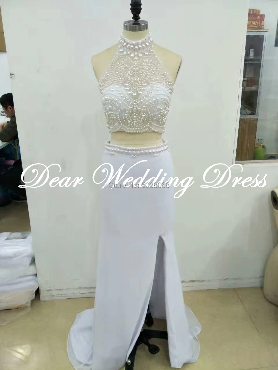 Gorgeous White Chiffon Two Piece Mermaid Evening Dresses 2019 Elegant Prom Gowns Arabian Robes vestidos de fiesta robe de soiree
Gorgeous White Chiffon Two Piece Mermaid Evening Dresses 2019 Elegant Prom Gowns Arabian Robes vestidos de fiesta robe de soiree