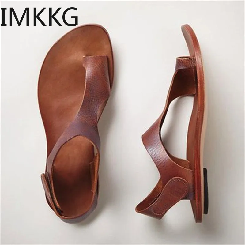 Women Soft Leather Gladiator Sandals Casual Summer Roman Clip Toe Shoes Female Flat Sandals Plus Size 43 Beach Shoes WomenQ00227
Women Soft Leather Gladiator Sandals Casual Summer Roman Clip Toe Shoes Female Flat Sandals Plus Size 43 Beach Shoes WomenQ00227