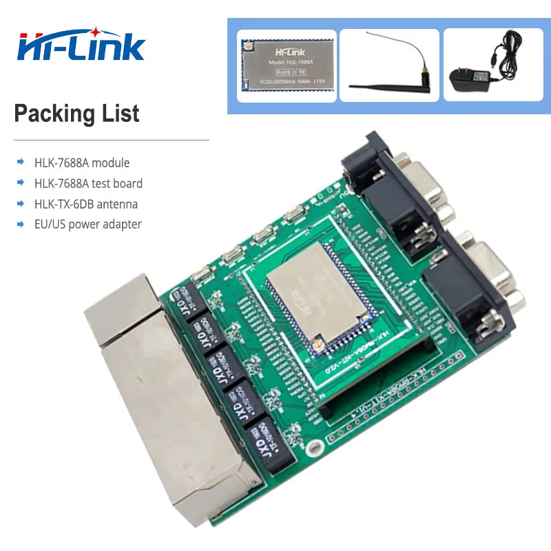 Free Shipping 2pcs lot serial ethernet router WIFI module openwrt supported secondary development MT7688AN wireless solution
Free Shipping 2pcs lot serial ethernet router WIFI module openwrt supported secondary development MT7688AN wireless solution