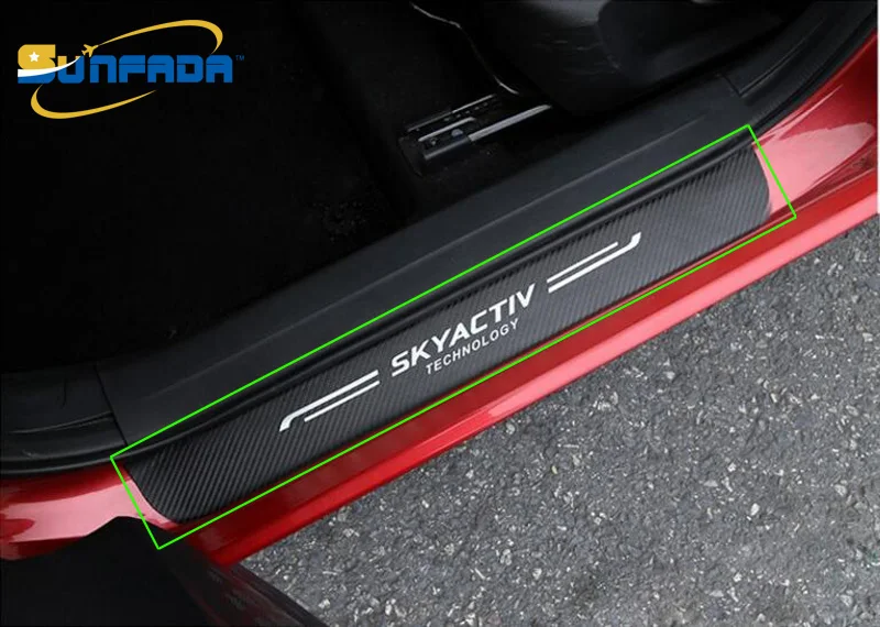 SUNFADA Carbon Fiber Grain PU Leather Door Sill Stickers Decorative Car-covers For Mazda 3 6 AXELA ATENZA CX-5 CX5 2015-2017
SUNFADA Carbon Fiber Grain PU Leather Door Sill Stickers Decorative Car-covers For Mazda 3 6 AXELA ATENZA CX-5 CX5 2015-2017