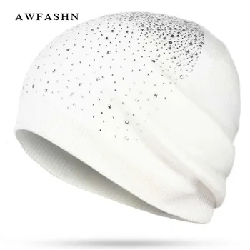 2018 New Fashion Diamond Decoration Winter Hat Rhinestone Beanies Cotton Wool Ladies Woman Shiny Thicken Hedging Cap Warm Bone
2018 New Fashion Diamond Decoration Winter Hat Rhinestone Beanies Cotton Wool Ladies Woman Shiny Thicken Hedging Cap Warm Bone
