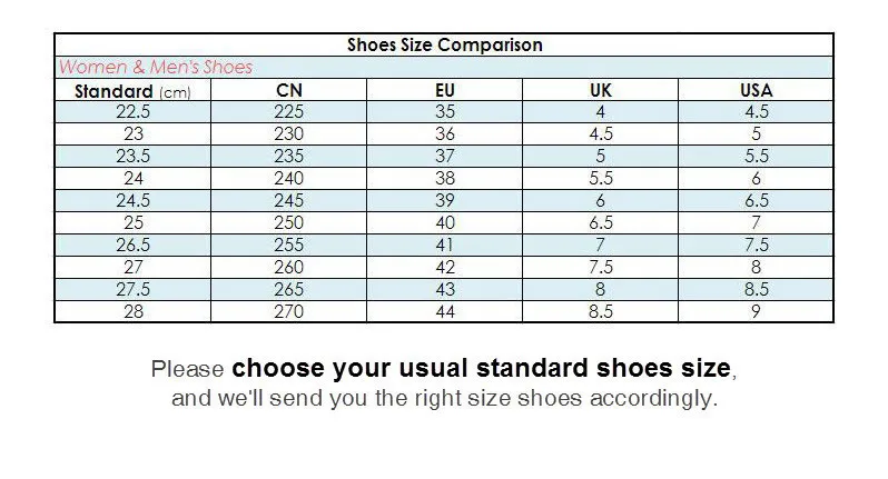 XGN Shoes Size
