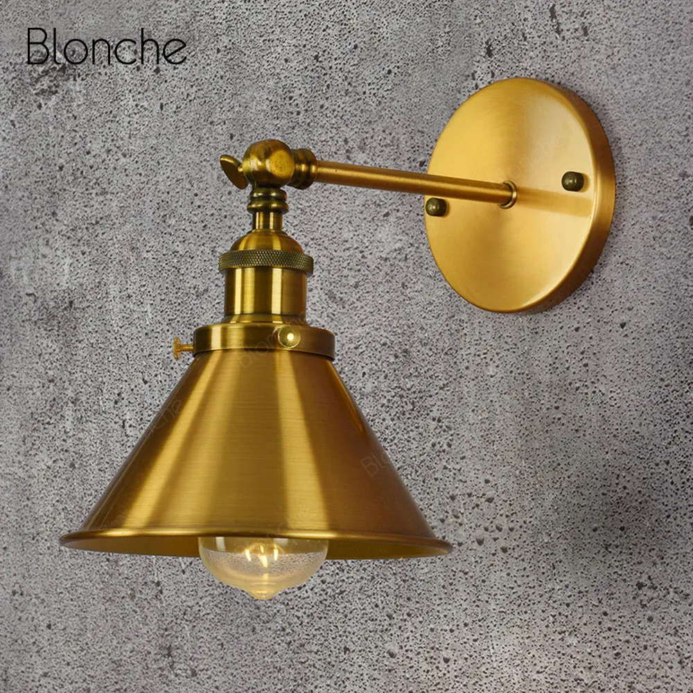 Industrial Gold Wall Lamp Vintage E27 Wall Light Fixtures for Home Indoor Loft Decor Kitchen Bedroom Living Room Nordic Sconce
Industrial Gold Wall Lamp Vintage E27 Wall Light Fixtures for Home Indoor Loft Decor Kitchen Bedroom Living Room Nordic Sconce
