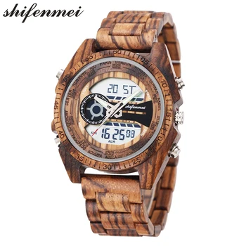 Mens Watches Top Brand Luxury Day Date Alarm Sports Wristwatches Wooden Watch For Men Digital Quartz Male Clock reloj hombre
Mens Watches Top Brand Luxury Day Date Alarm Sports Wristwatches Wooden Watch For Men Digital Quartz Male Clock reloj hombre