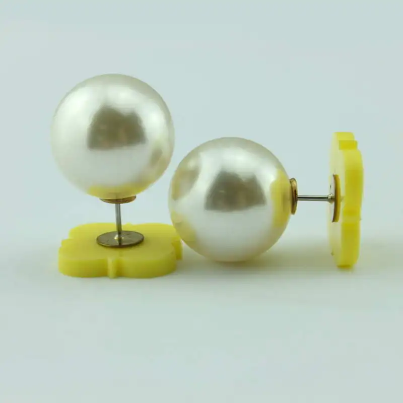 Monogram Blank Clover Acrylic Pearl Double Sided Earrings for Women 2017 New Brand Designer Jewelry Studs
Monogram Blank Clover Acrylic Pearl Double Sided Earrings for Women 2017 New Brand Designer Jewelry Studs