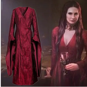 Takerlama Game of Thrones Season 8 Melisandre Retro Red Long Dress Women Cosplay Halloween Carnival Party Costume
Takerlama Game of Thrones Season 8 Melisandre Retro Red Long Dress Women Cosplay Halloween Carnival Party Costume
