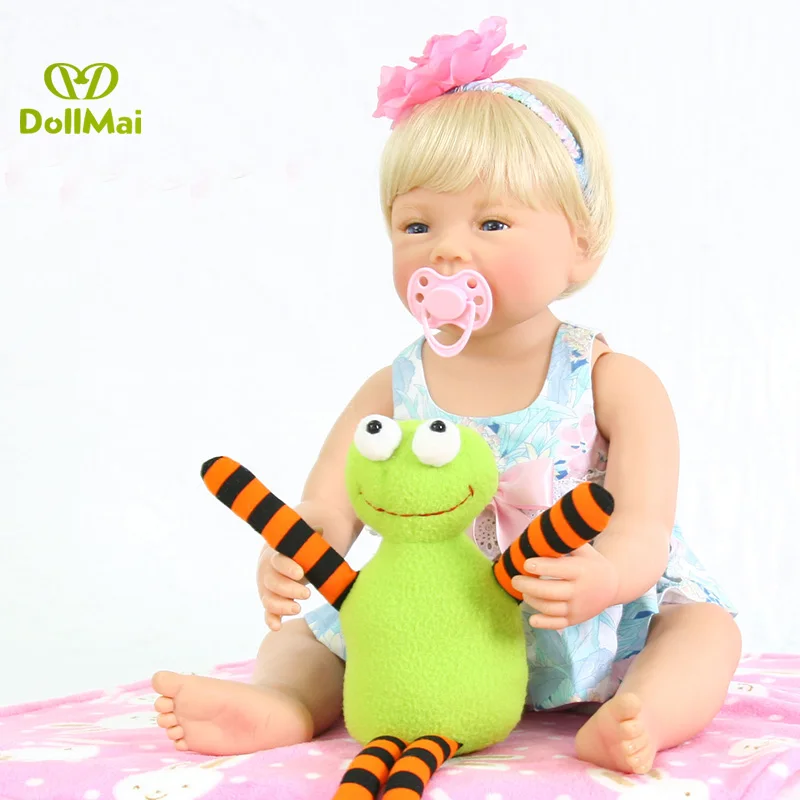 56cm full silicone vinyl reborn babies dolls bebe alive handmade real looking girl dolls bonecas toddler Children Best Gifts
56cm full silicone vinyl reborn babies dolls bebe alive handmade real looking girl dolls bonecas toddler Children Best Gifts