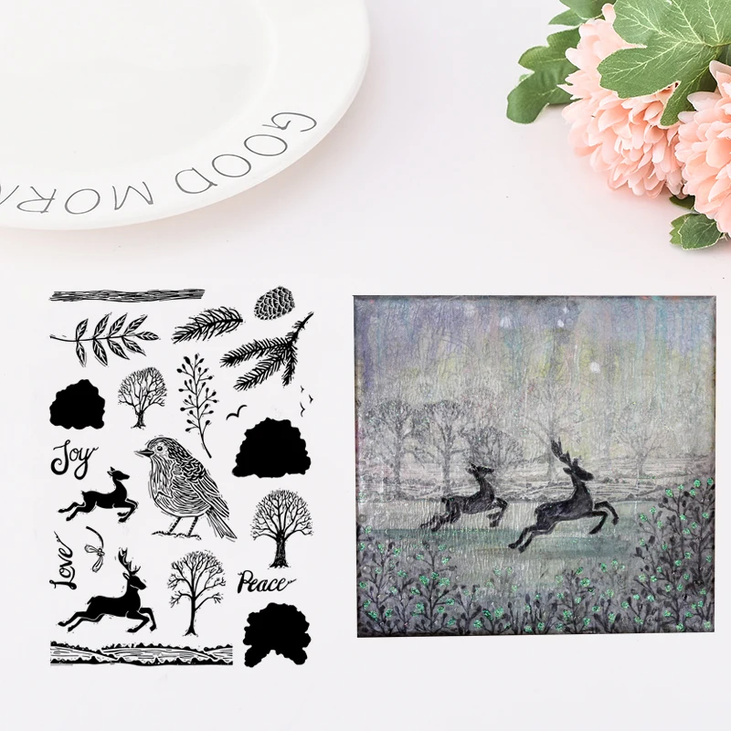 Lino Cut Christmas Clear Silicone Stamp/Seal for DIY scrapbooking/photo album Decorative clear stamp sheets
Lino Cut Christmas Clear Silicone Stamp/Seal for DIY scrapbooking/photo album Decorative clear stamp sheets