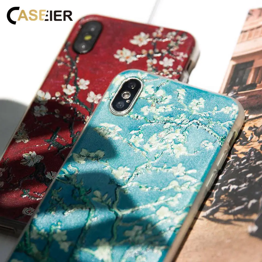 CASEIER Phone Case For iPhone X XR XS MAX 8 7 Emboss Silicone Case Funda For iPhone X XR 6 6s 8 7 Plus Painting Phone Accesories
CASEIER Phone Case For iPhone X XR XS MAX 8 7 Emboss Silicone Case Funda For iPhone X XR 6 6s 8 7 Plus Painting Phone Accesories