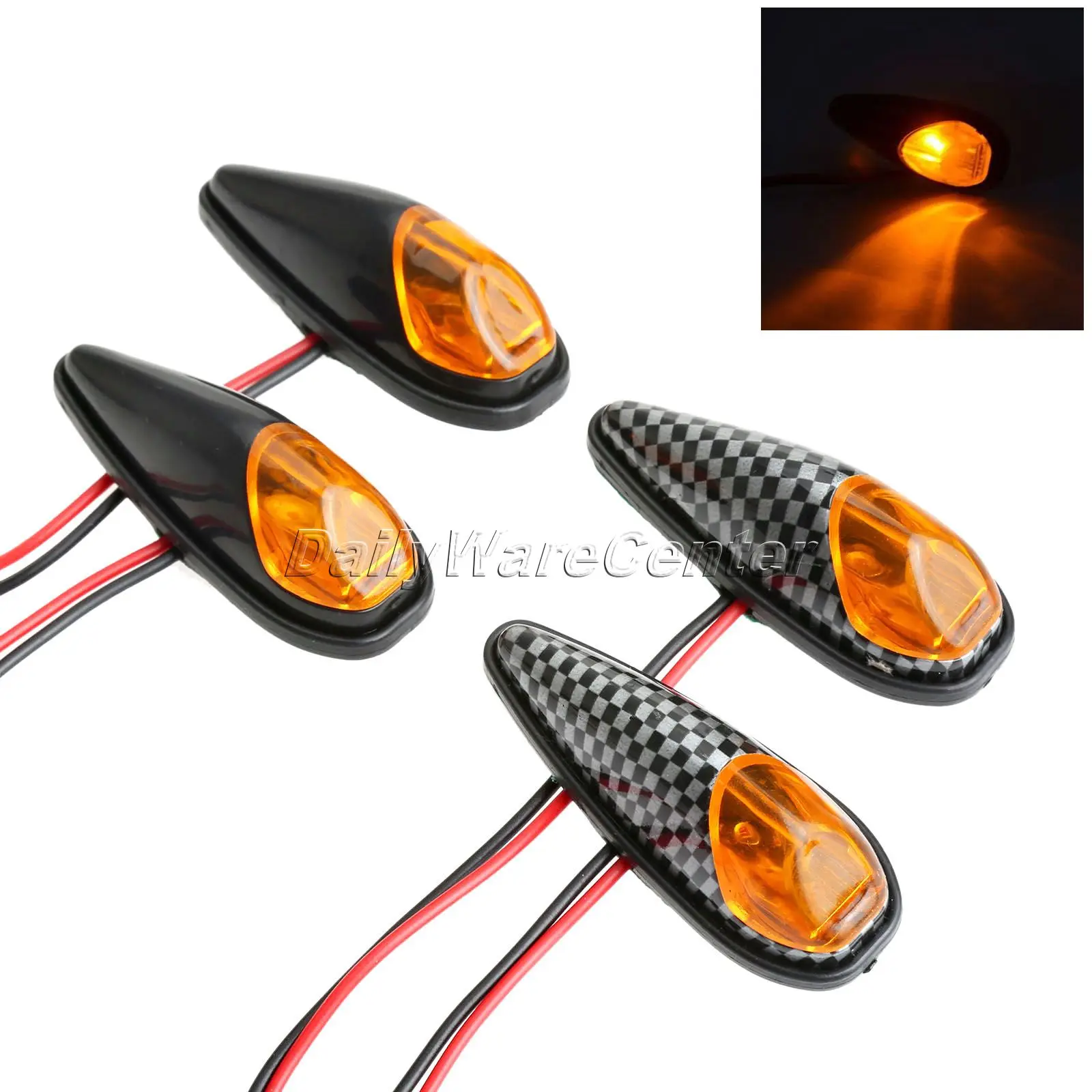 2 шт. универсальные поворотники для мотоцикла 12 В|light for|light indicatorlight for bike |