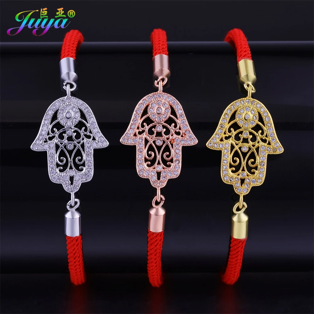 Juya Hamsa Hand Bracelets Micro Pave Zircon Adjustable Rope Chains Fatima Bracelets Fit Women Men Turkish Gift Jewelry
Juya Hamsa Hand Bracelets Micro Pave Zircon Adjustable Rope Chains Fatima Bracelets Fit Women Men Turkish Gift Jewelry